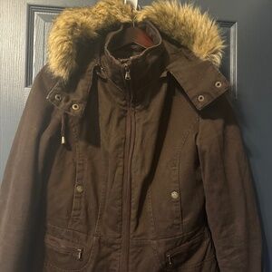 Mid-Waste Vintage Big Chill jacket very warm and stylish with fur tr